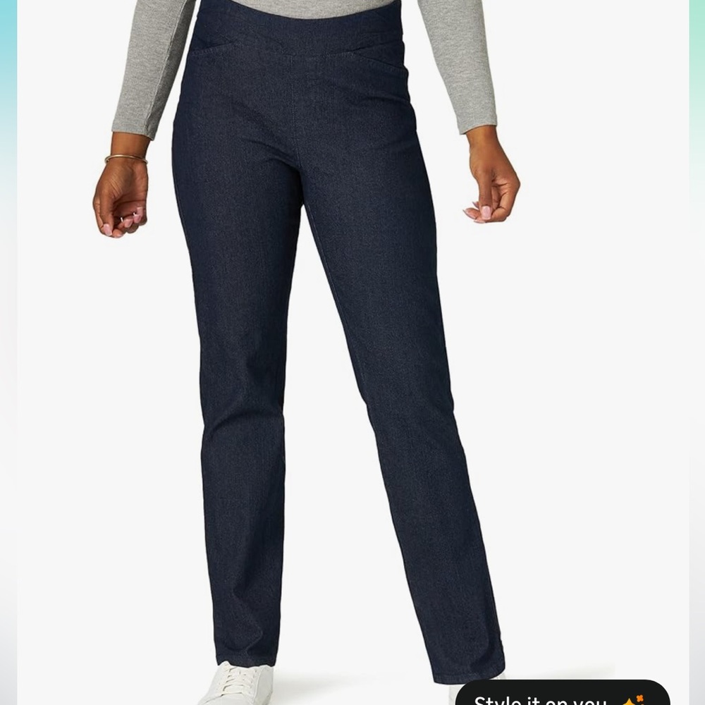 Chic Classic Dark Blue Jeans. Size 12